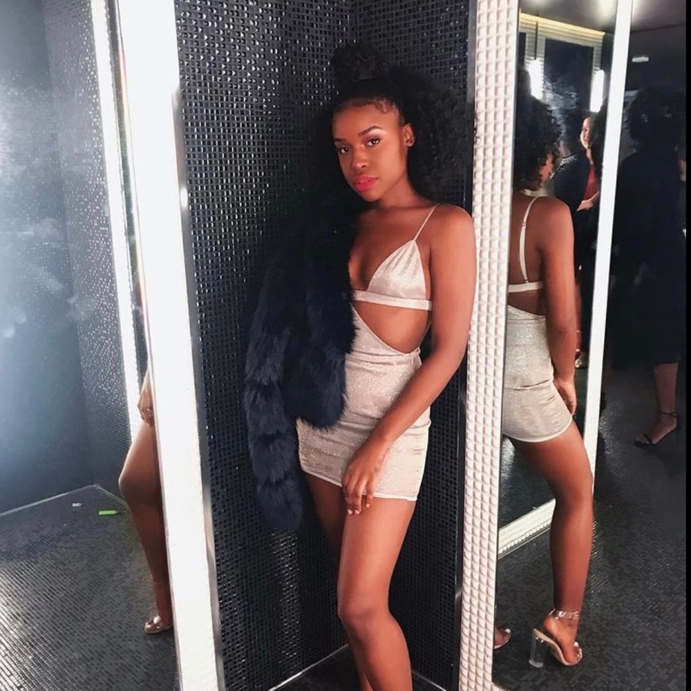 Cut out Silver dress